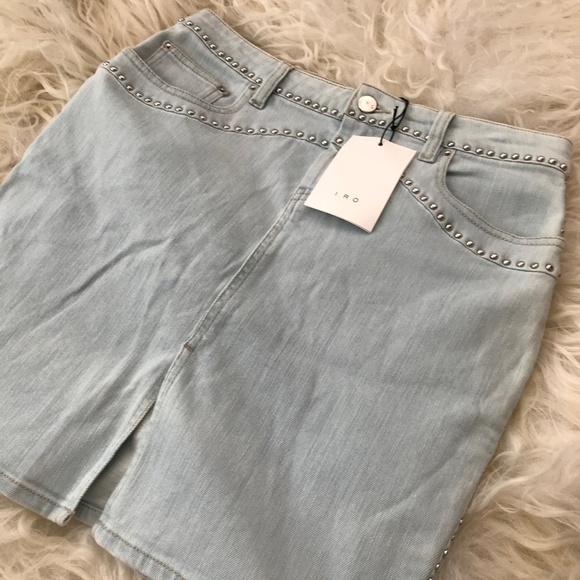 IRO Naomi Studded Denim Skirt - Picture 6 of 9